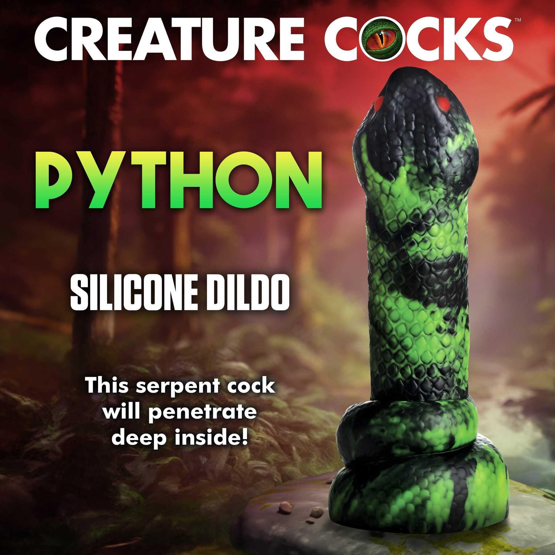 CREATURE COCKS PYTHON SILICONE DILDO mood image #1
