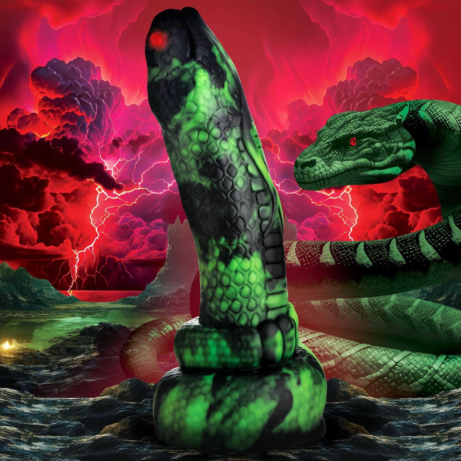 CREATURE COCKS PYTHON SILICONE DILDO mood image #3