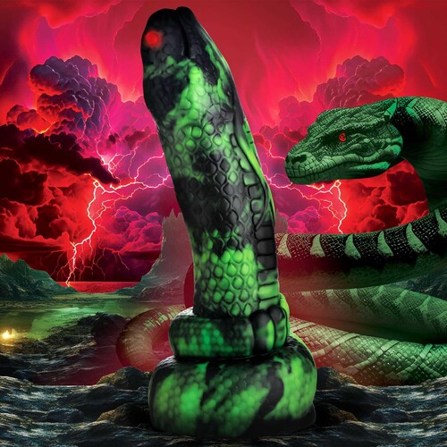 CREATURE COCKS PYTHON SILICONE DILDO mood image #3