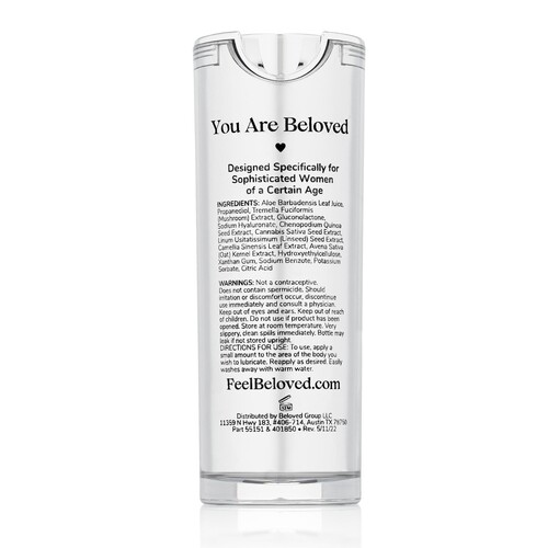 Luxurious Intimacy Serum & Personal Moisturizer back of bottle