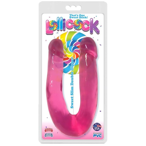 LOLLICOCK DOUBLE DIPPER DILDO pink packsge