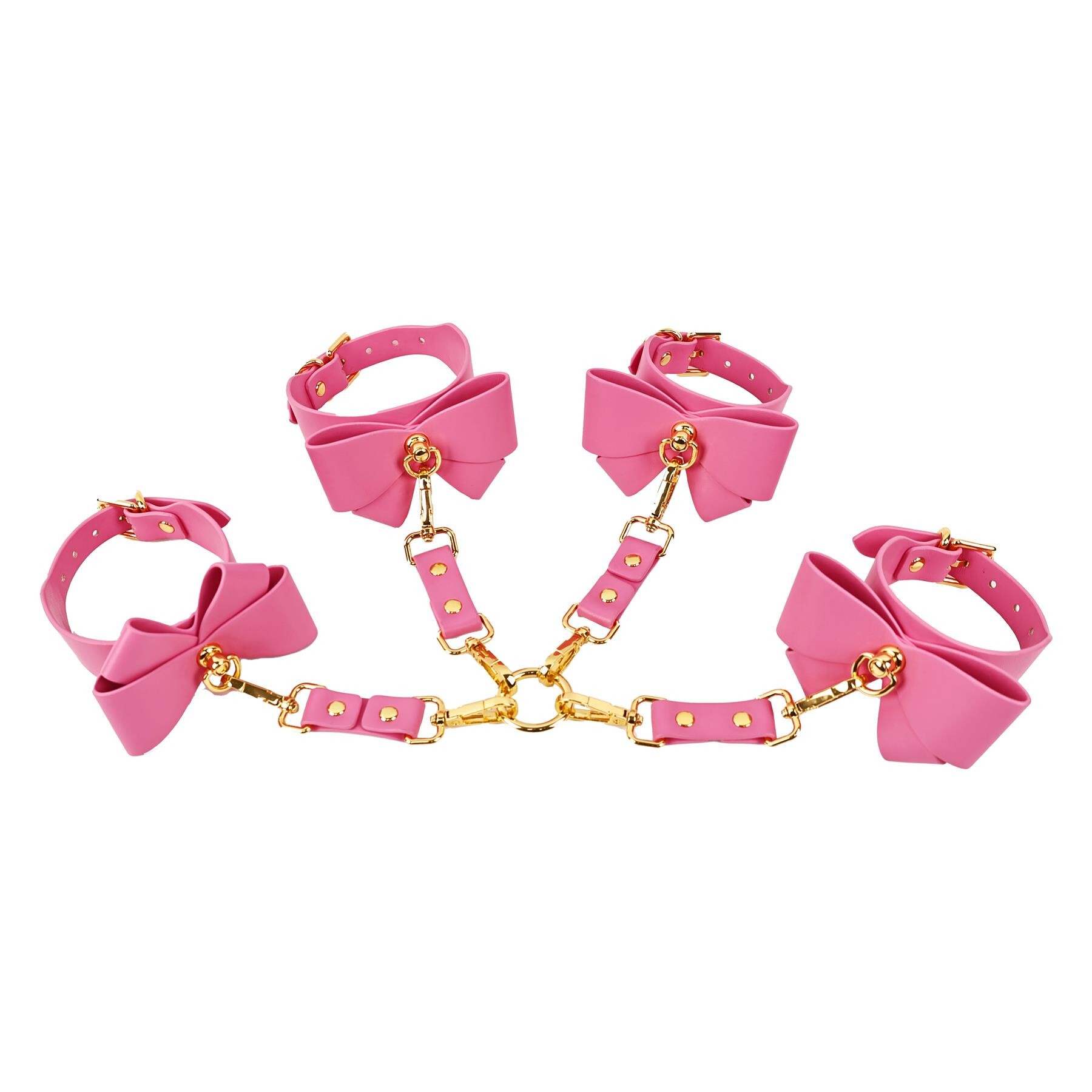 Adam & Eve Pretty Naughty In Pink cuffs and connector
