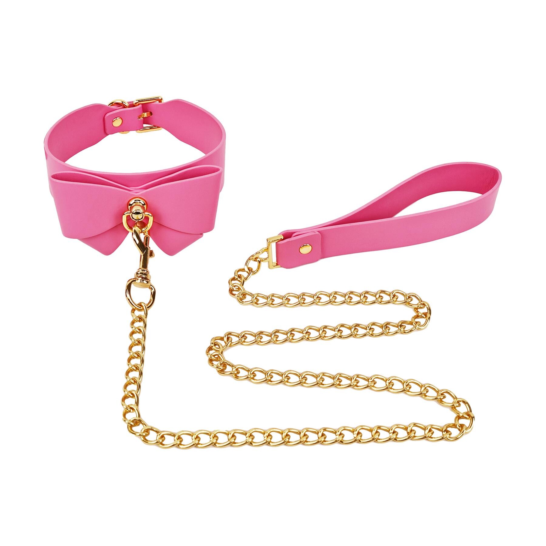 Adam & Eve Pretty Naughty In Pink leash and collar