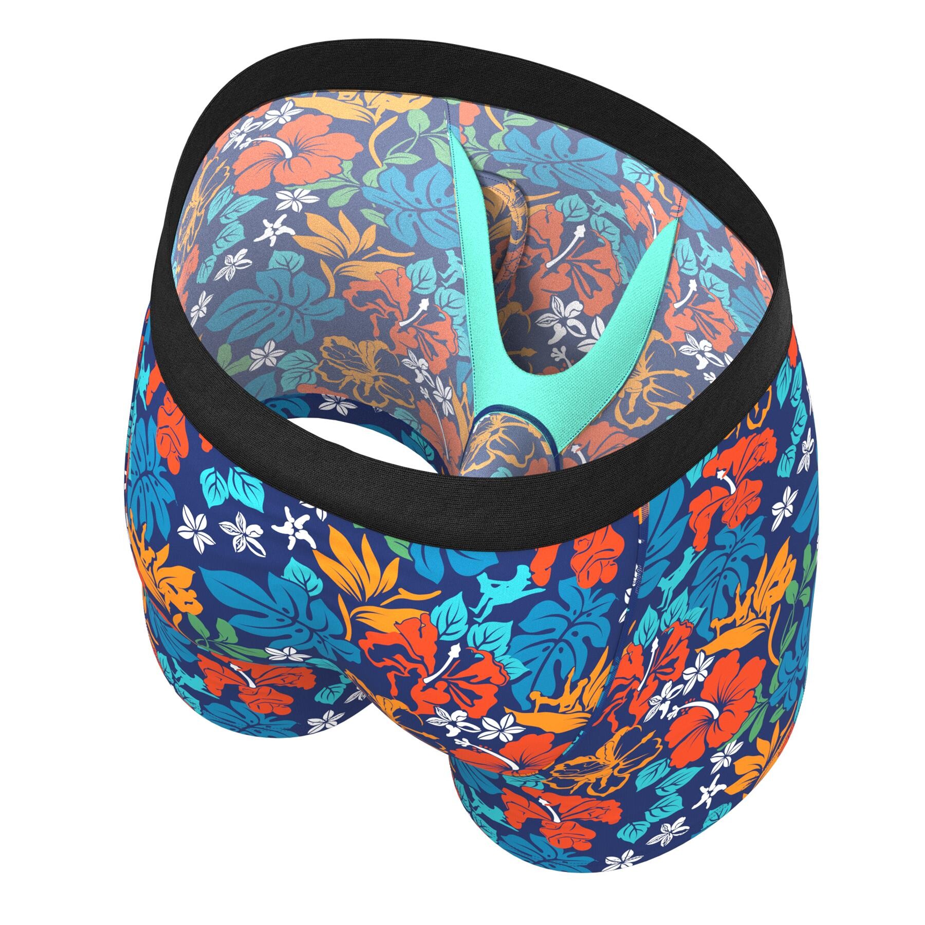 THE GET LEI'D | NAUGHTY TROPICAL BALL HAMMOCK® POUCH UNDERWEAR WITH FLY inside