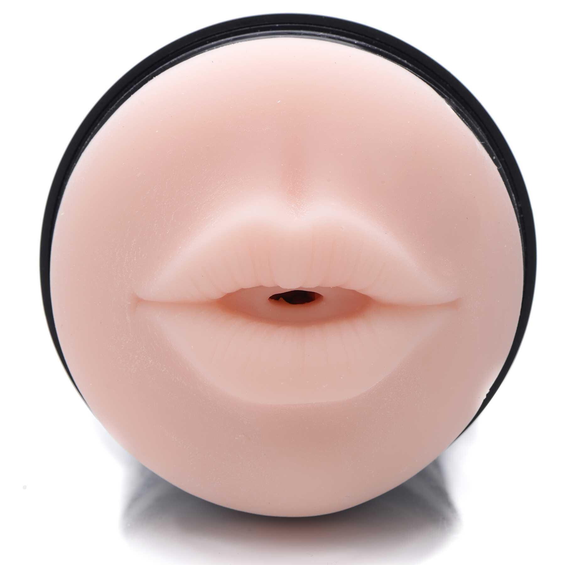 Dani Deluxe Mouth Stroker close up of entry end