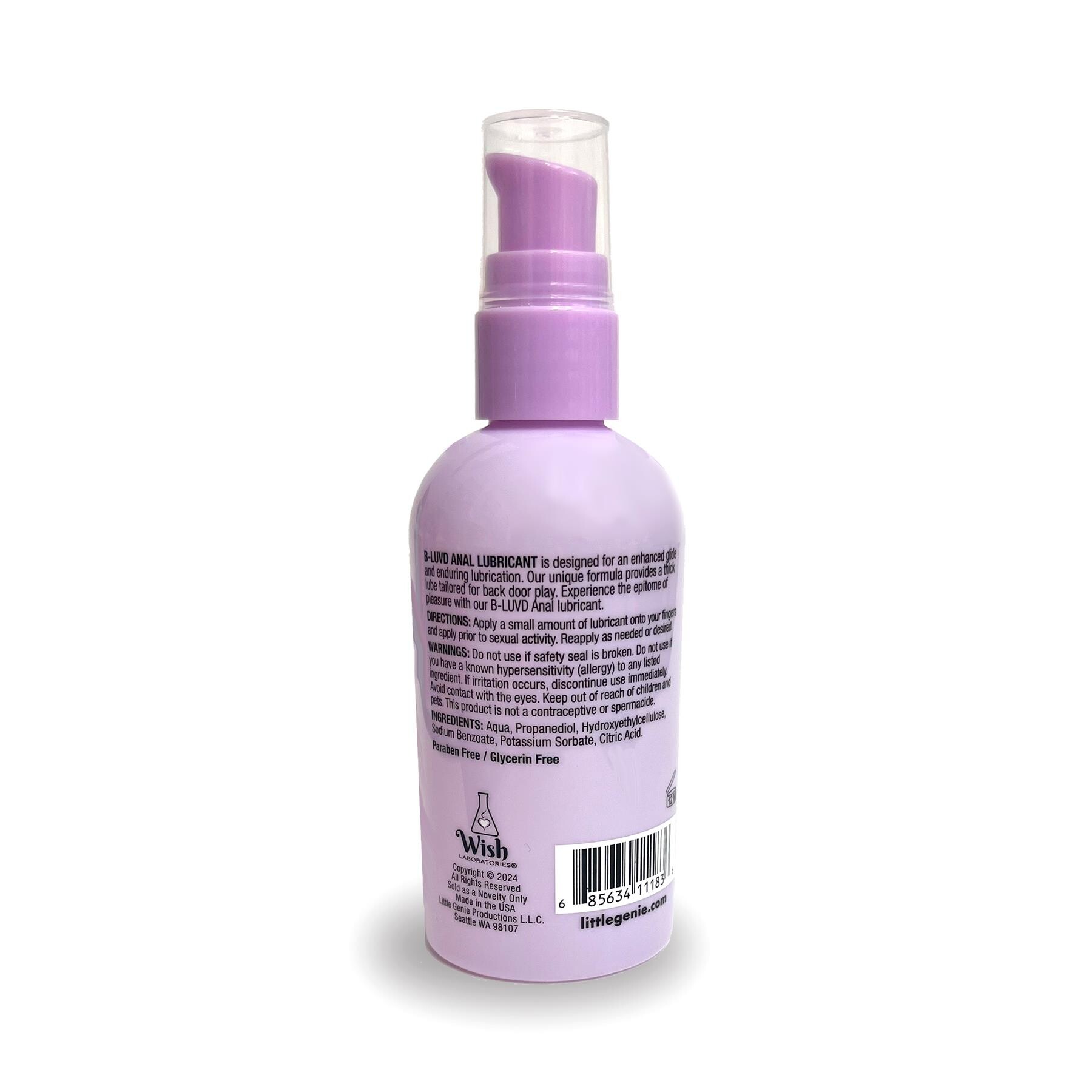 B-Luvd Anal Lubricant back