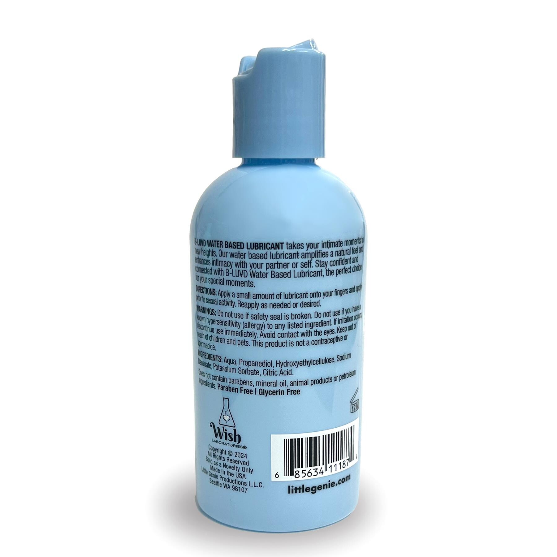 B-Luvd Water-Based Lubricant back