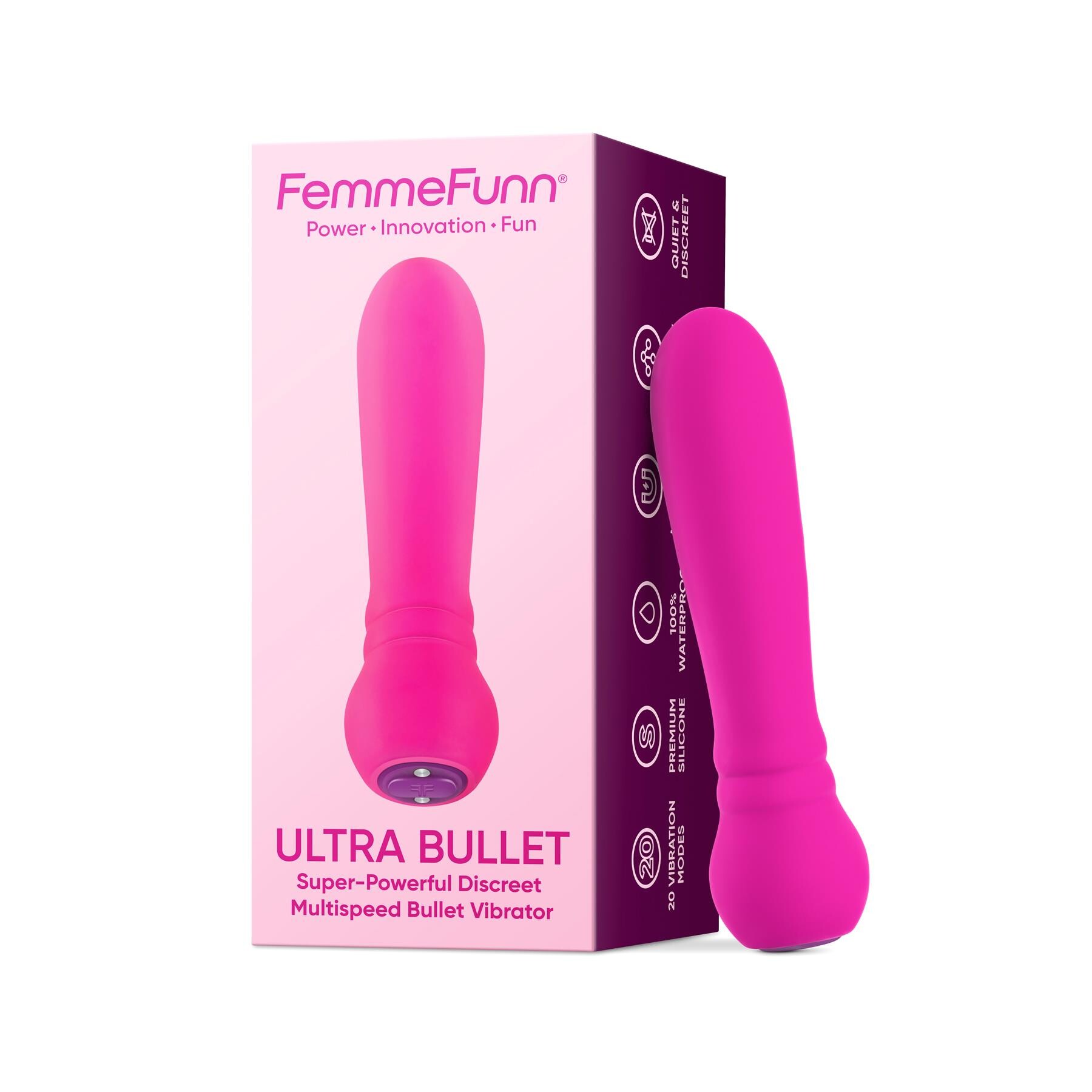 Femme Funn Ultra Bullet Massager pink and box shot