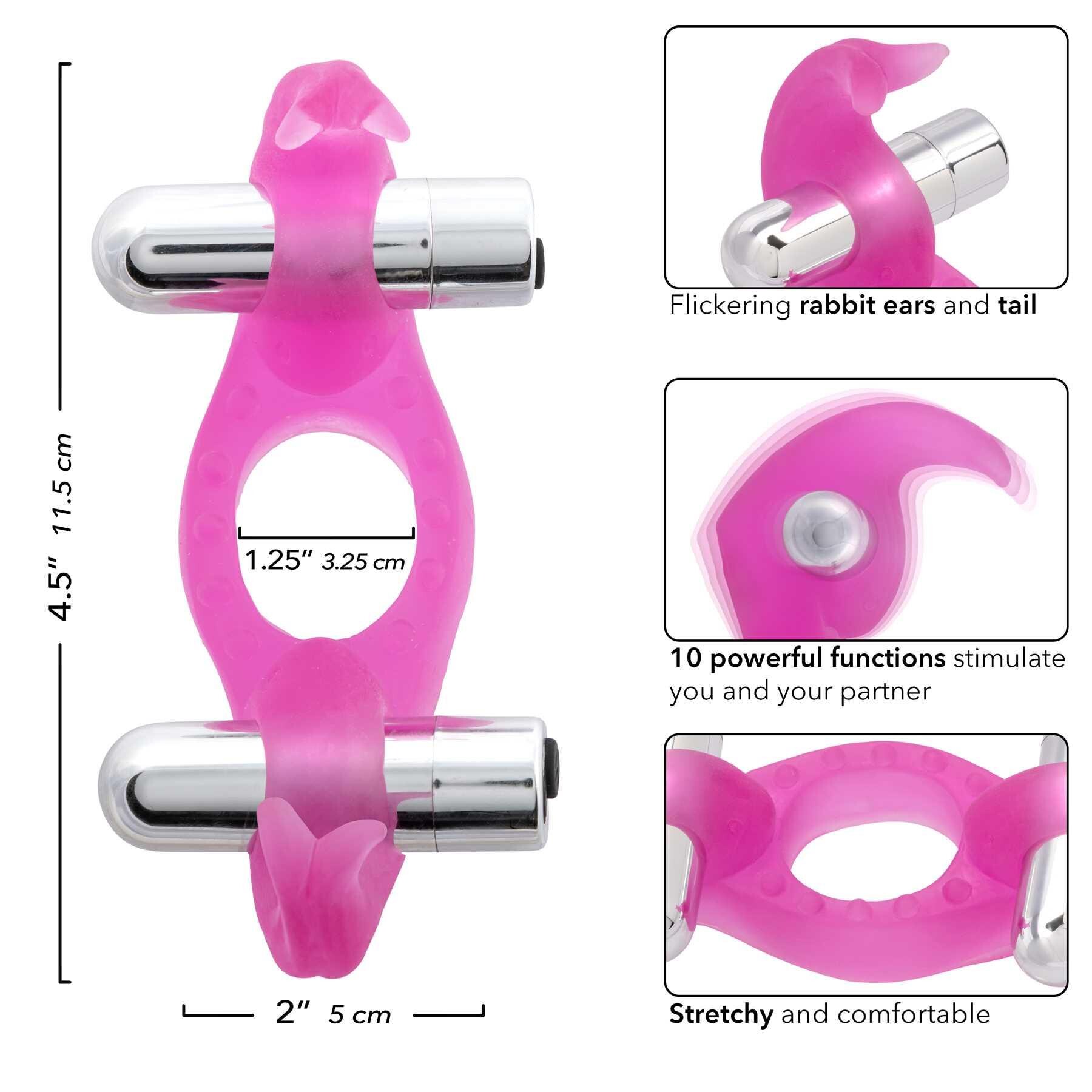 Silicone Triple Orgasm Penis Ring specs