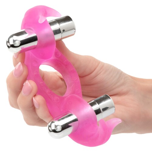 Silicone Triple Orgasm Penis Ring hand held