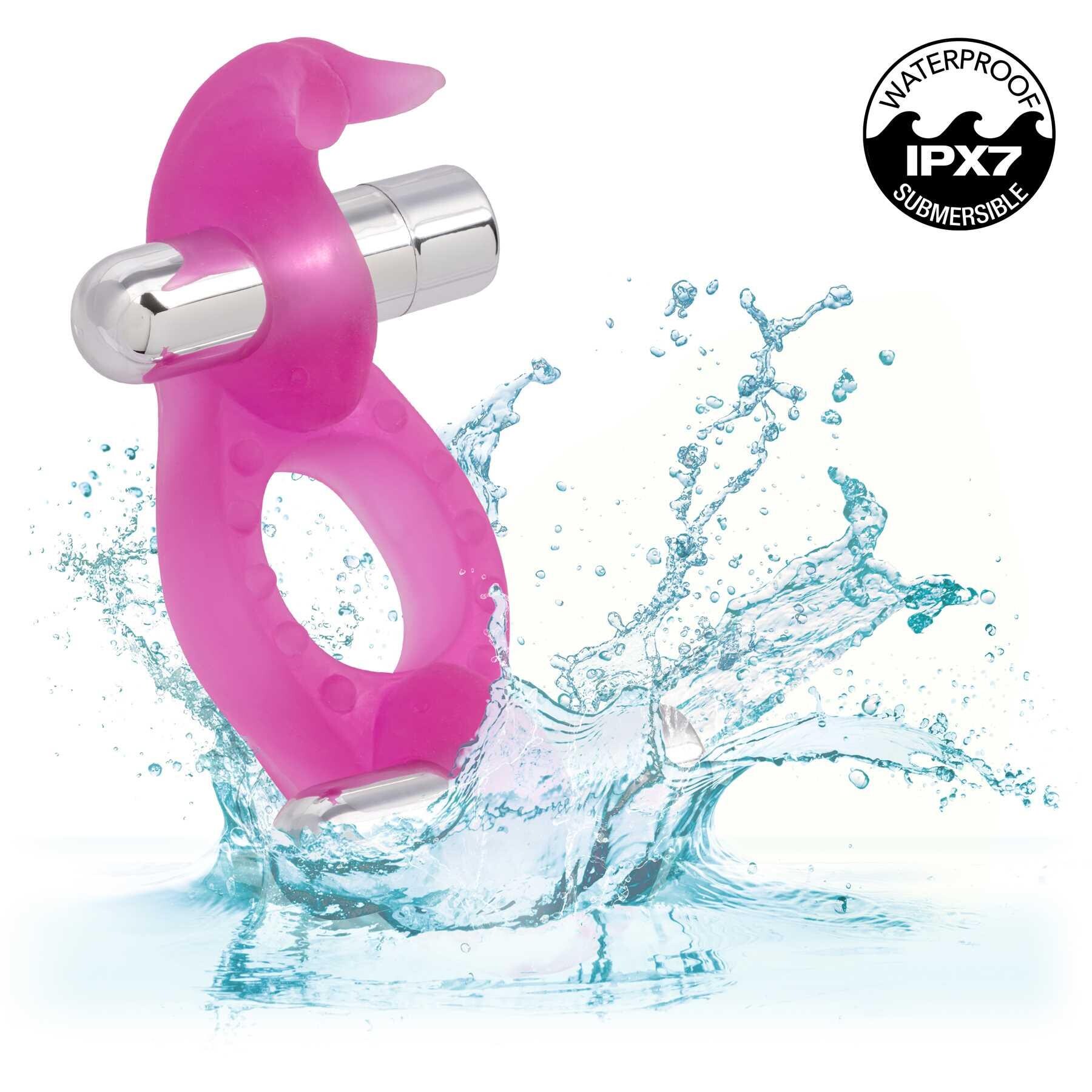 Silicone Triple Orgasm Penis Ring in water