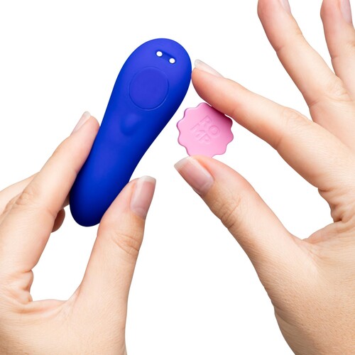 Romp Party Panty Vibrator in hand view 2
