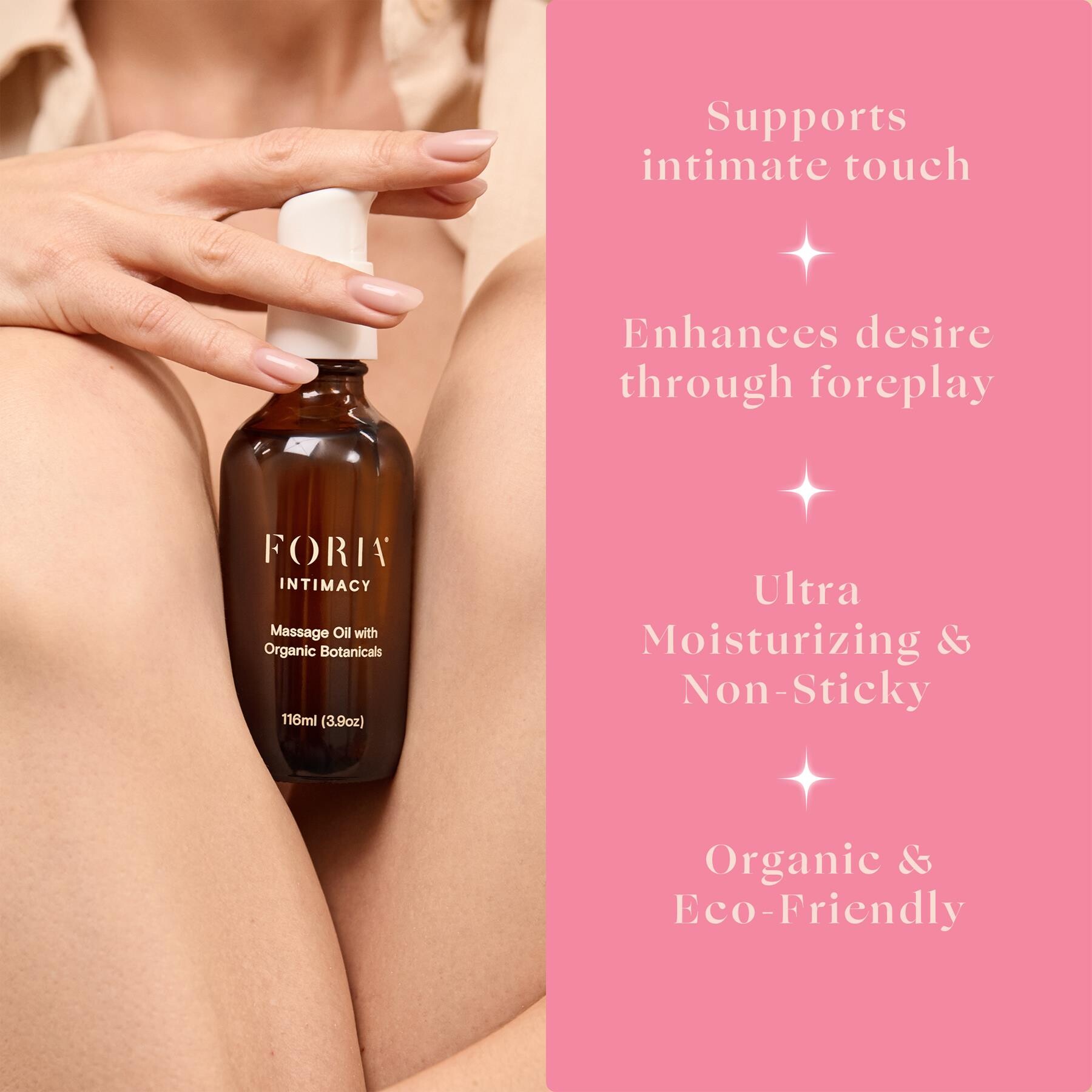 Intimacy Massage Oil with Organic Botanicals