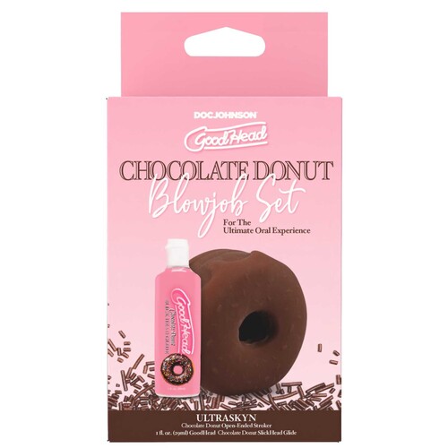 Good Head Chocolate Donut Blowjob Set package