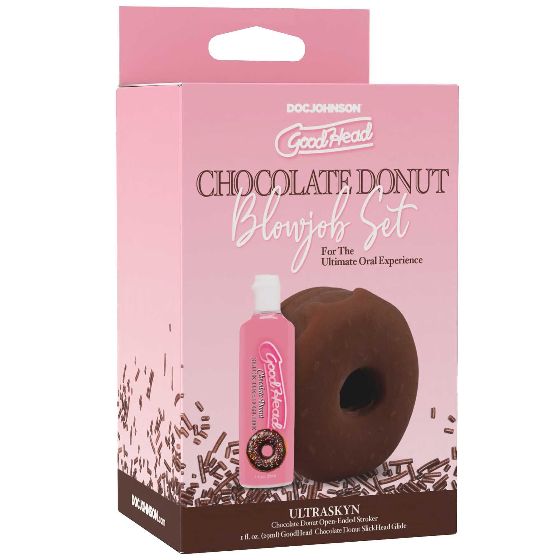 Good Head Chocolate Donut Blowjob Set package