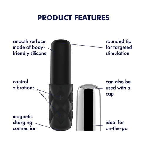 Satisfyer Mini Rechargeable Bullet silver features