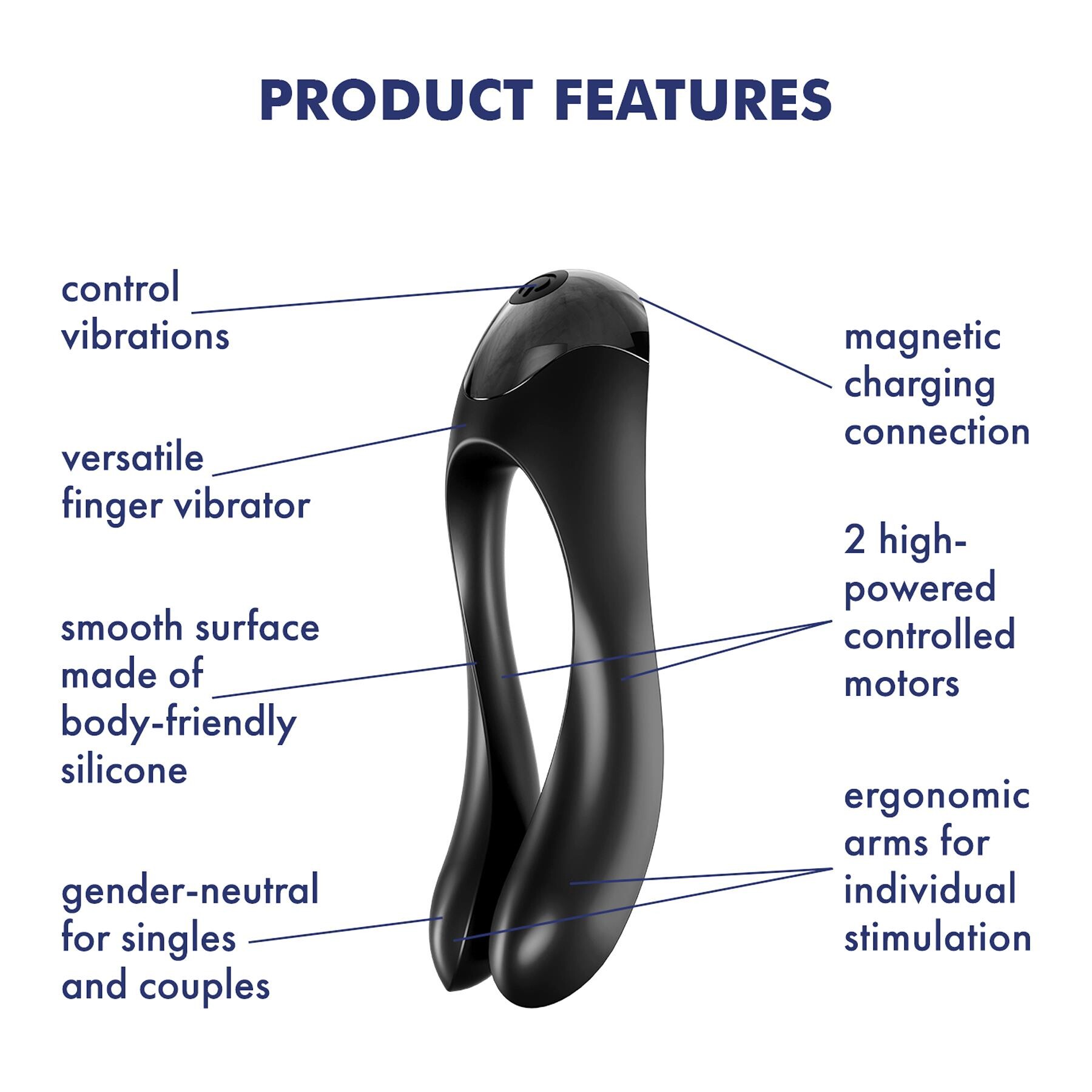 Satisfyer Candy Cane Finger Vibrator features