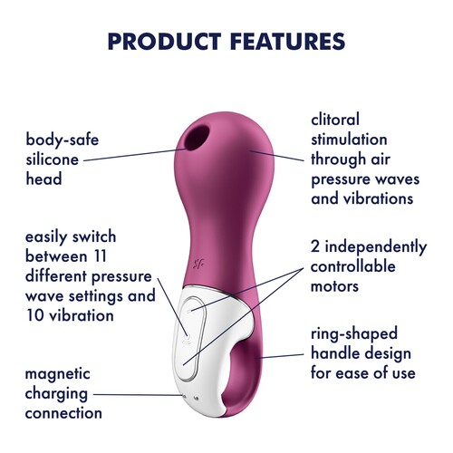 Satisfyer Lucky Libra Air Pulse Clitoral Stimulator feature