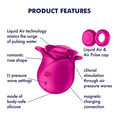 Satisfyer Pro 2 Modern Blossom Air Pulse Clitoral Stimulator features 1