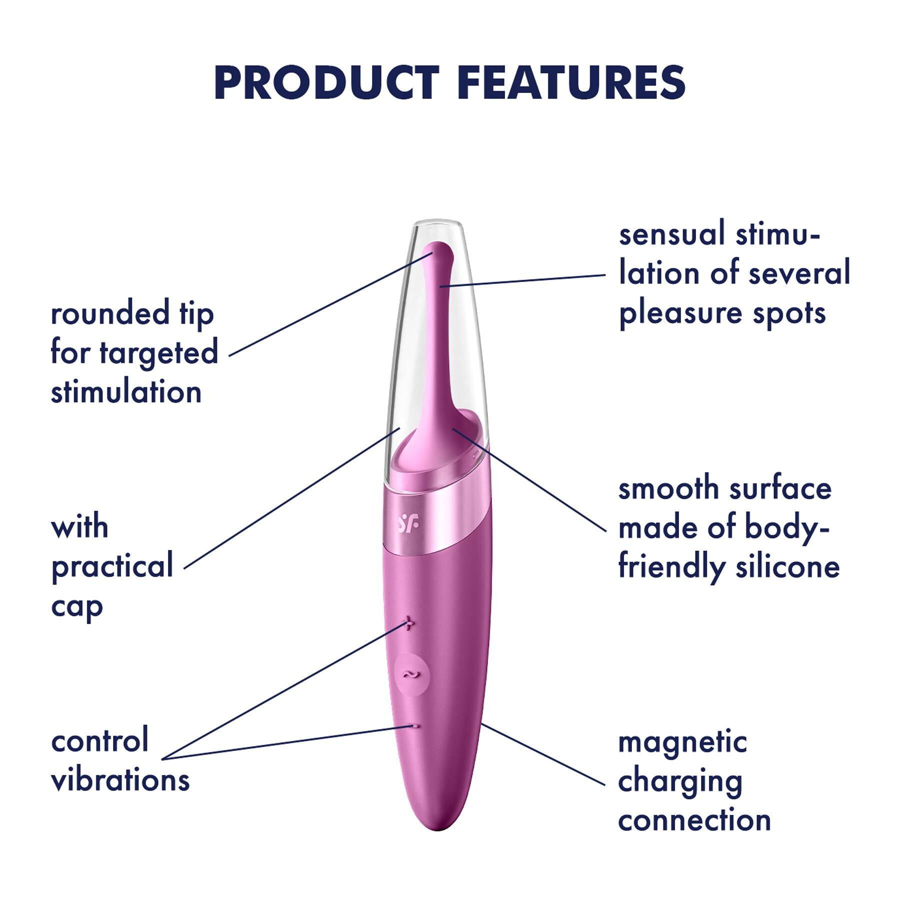Satisfyer Twirling Delight Clitoral Stimulator features