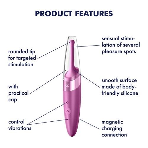 Satisfyer Twirling Delight Clitoral Stimulator features