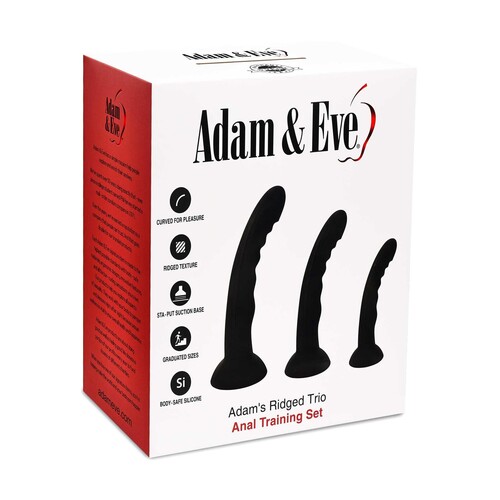 ADAM'S RIDGED TRIO PROSTATE ANAL TRAINER KIT packaging