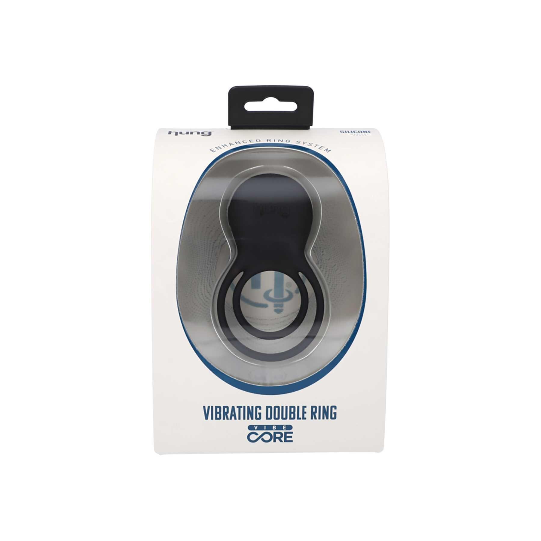 HUNG VIBRATING DOUBLE RING WITH REMOTE CONTROL