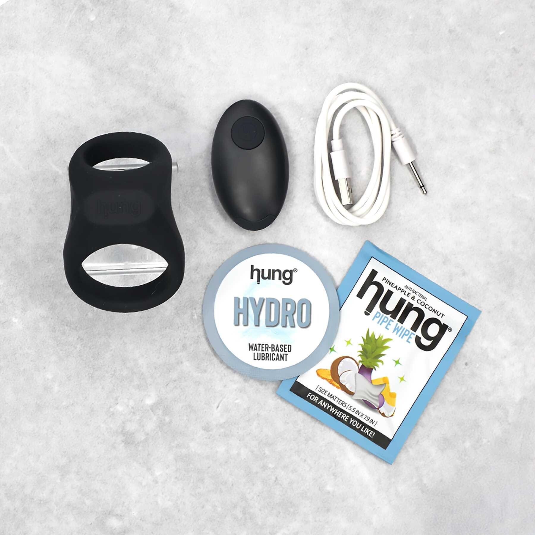 HUNG VIBRATING DUAL RING WITH REMOTE CONTROL