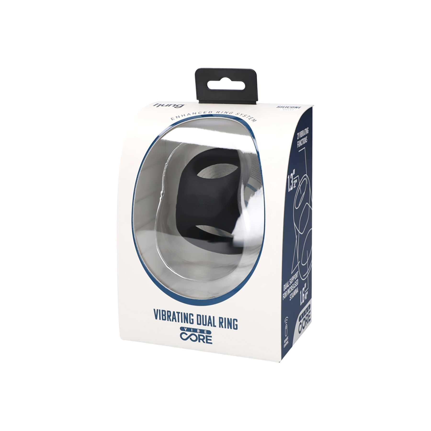 HUNG VIBRATING DUAL RING WITH REMOTE CONTROL packaging