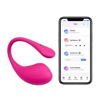 Lovense Lush 3 Bluetooth Bullet Vibrator With Phones Showing App