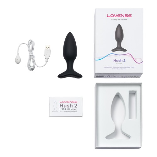 Lovense Hush 2 Bluetooth Vibrating Butt Plug whats inside package