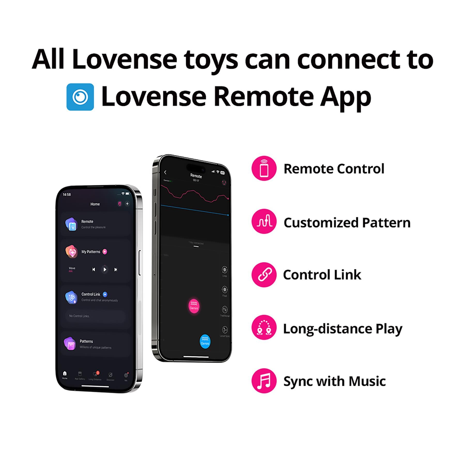 Lovense App Enabled Mini Sex Machine app features