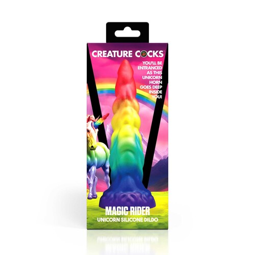 CREATURE COCKS MAGIC RIDER UNICORN SILICONE DILDO packaging