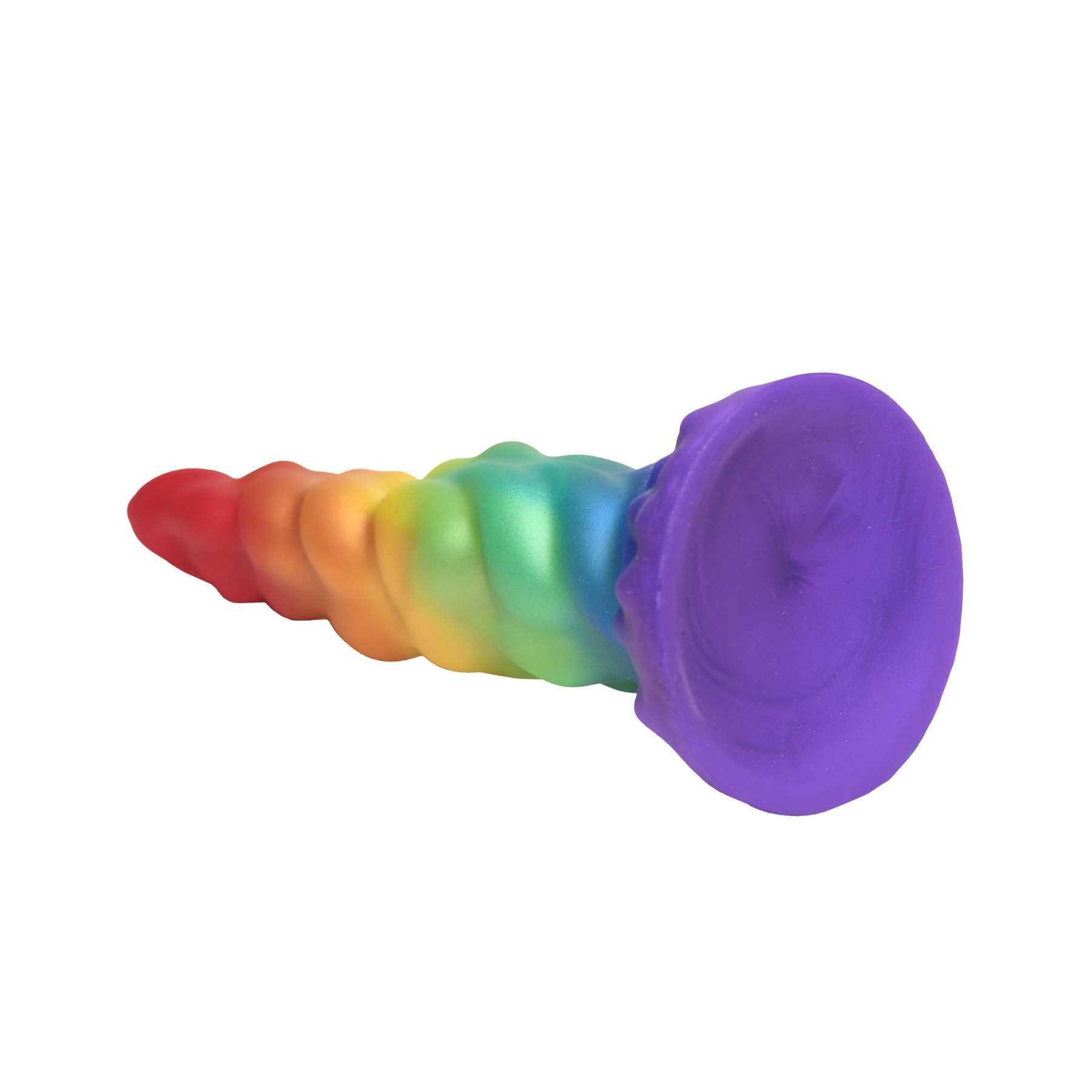 CREATURE COCKS MAGIC RIDER UNICORN SILICONE DILDO side view