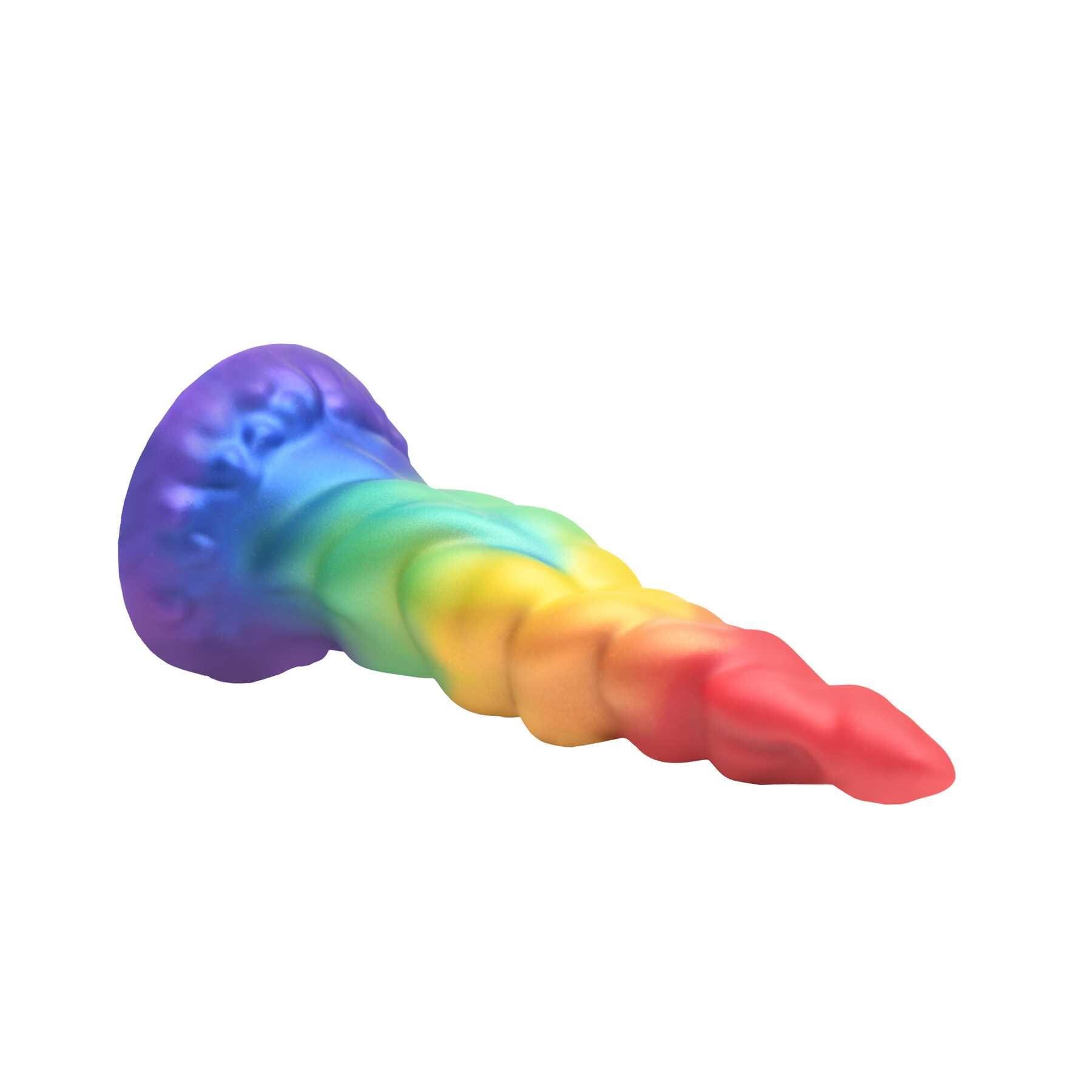 CREATURE COCKS MAGIC RIDER UNICORN SILICONE DILDO side view