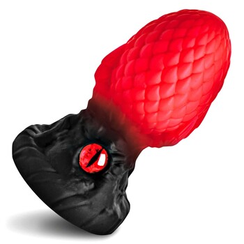 CREATURE COCKS EYE OF THE DRAGON SILICONE BUTT PLUG red