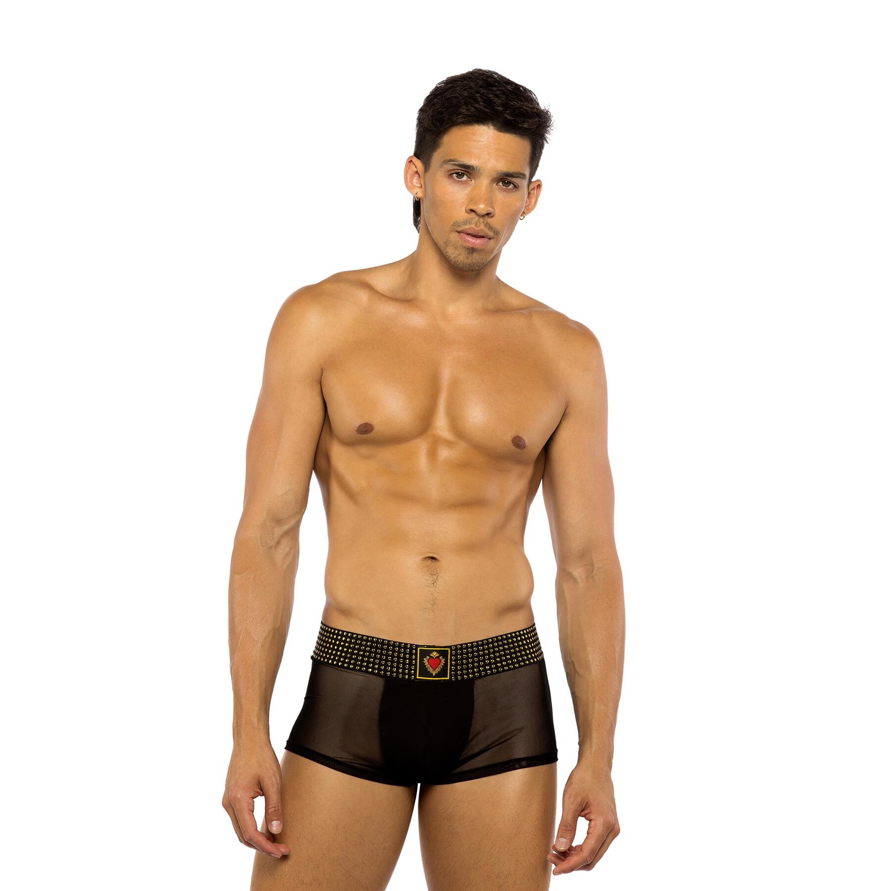 Sacred Heart trunks with studded Elastic front