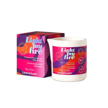 Light My Fire Sensual Massage Candle Lotus Flower