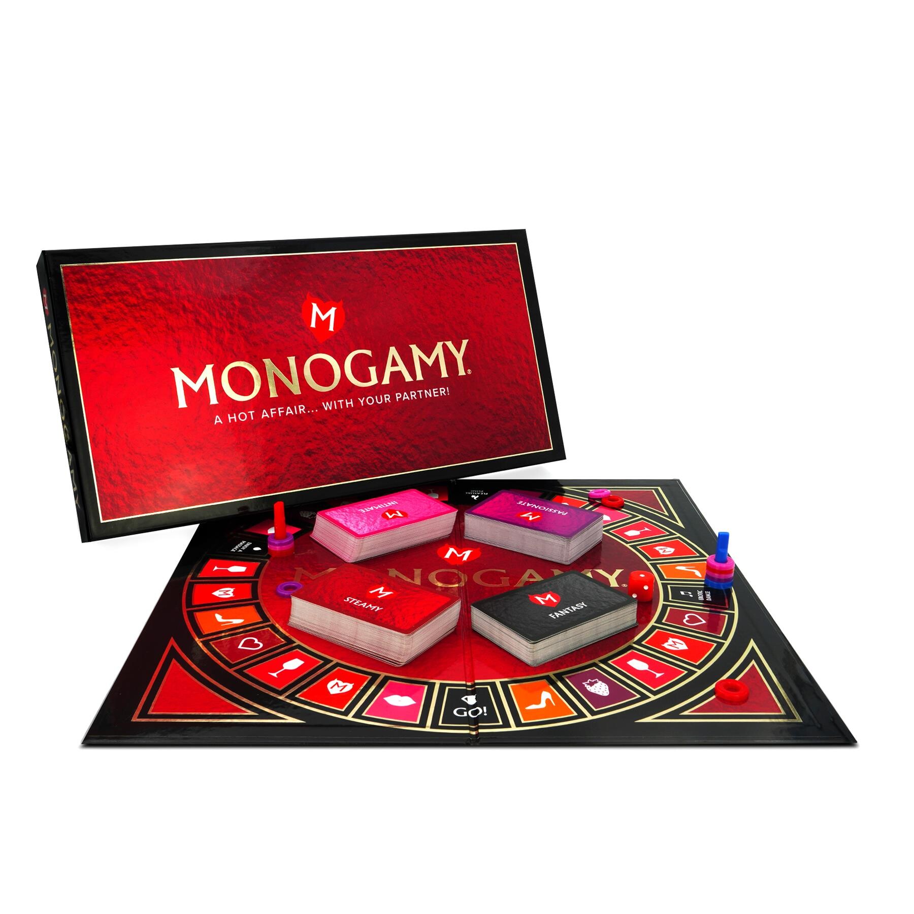 Monogamy A Hot Affair With Your Partner Game Box and game components English
