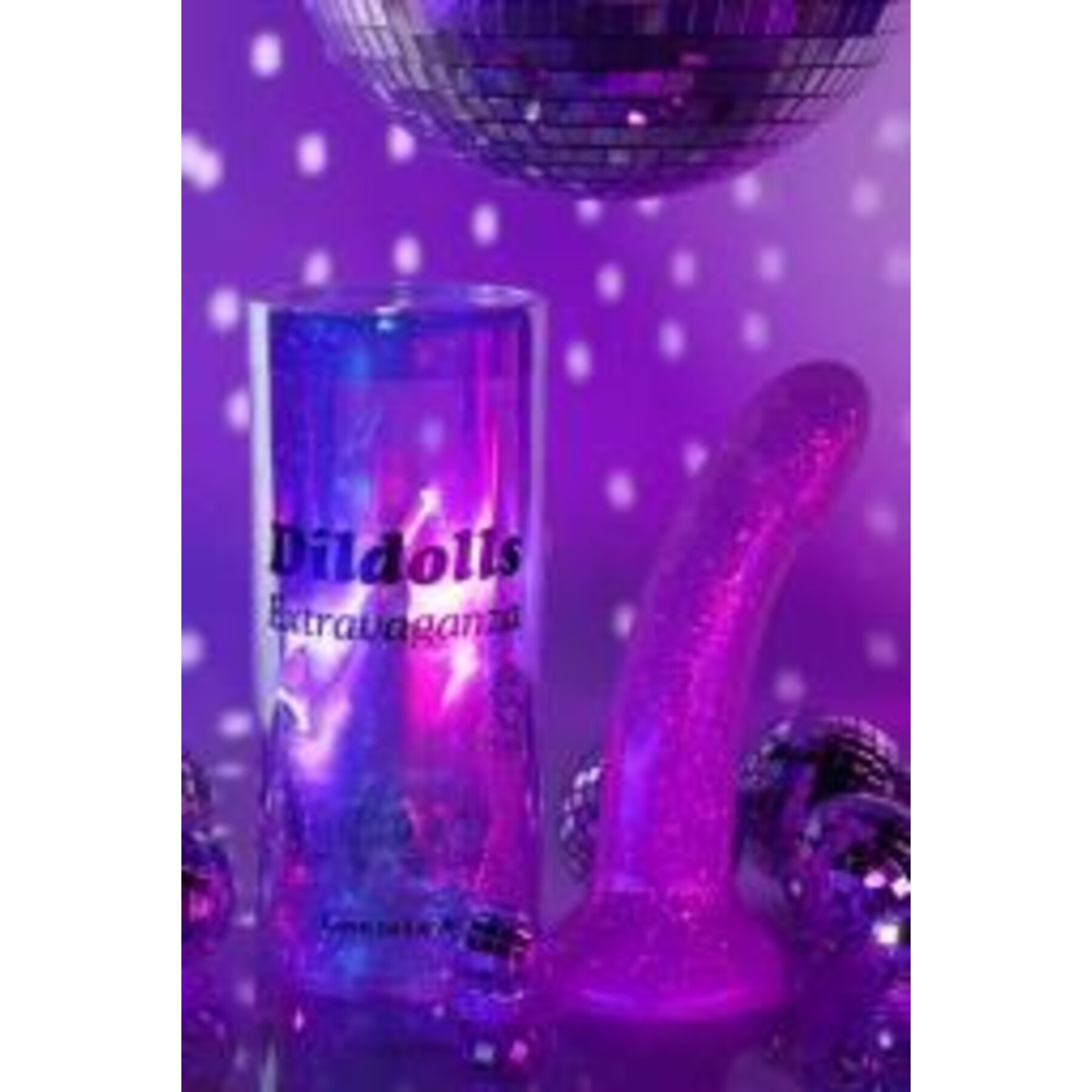 DILDOLLS EXTRAVAGANZA Liquid Silicone Dildo with disco ball