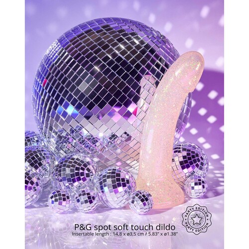 DILDOLLS EXTRAVAGANZA Liquid Silicone Dildo with disco ball