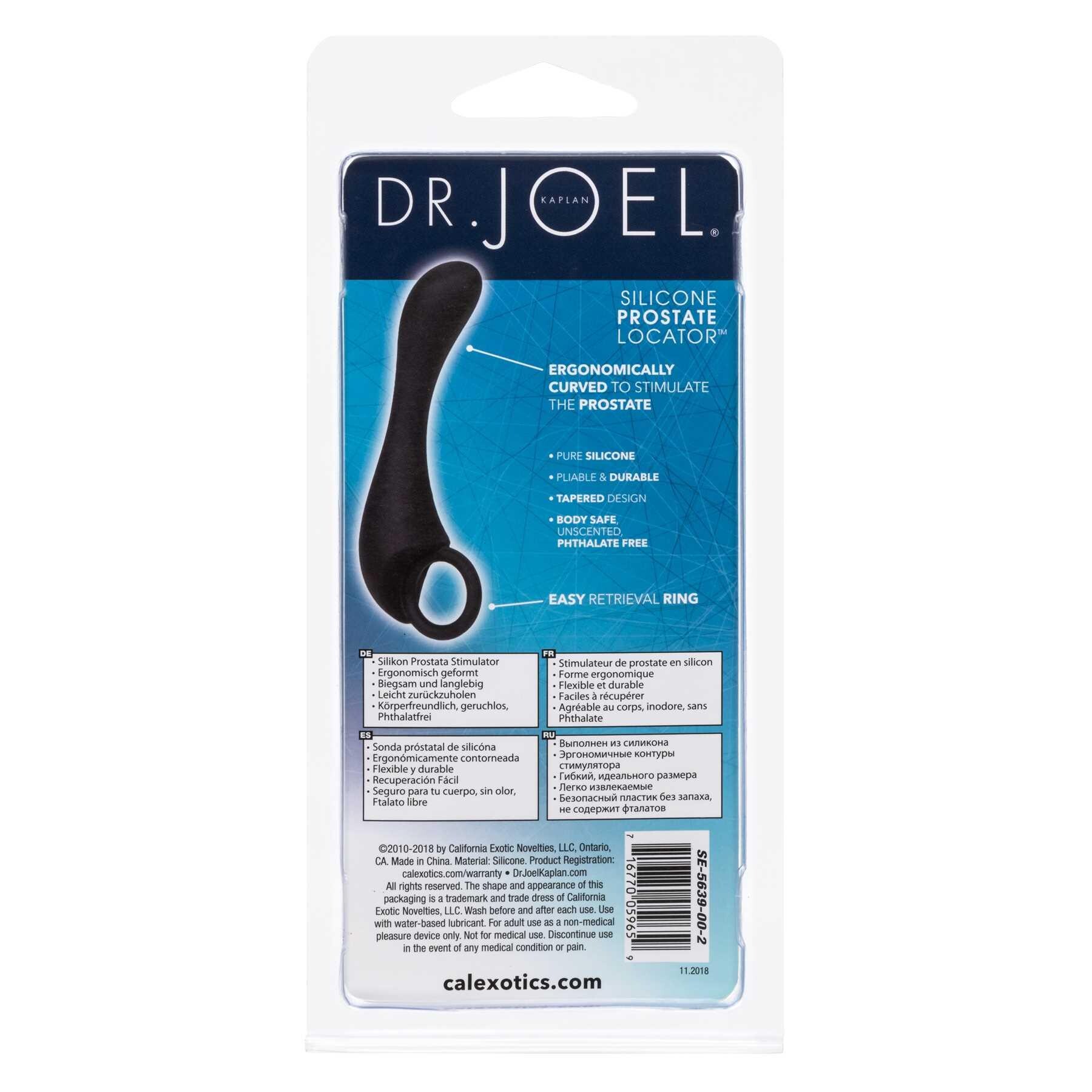 Dr. Joel Kaplan® Silicone Prostate Locator package specs