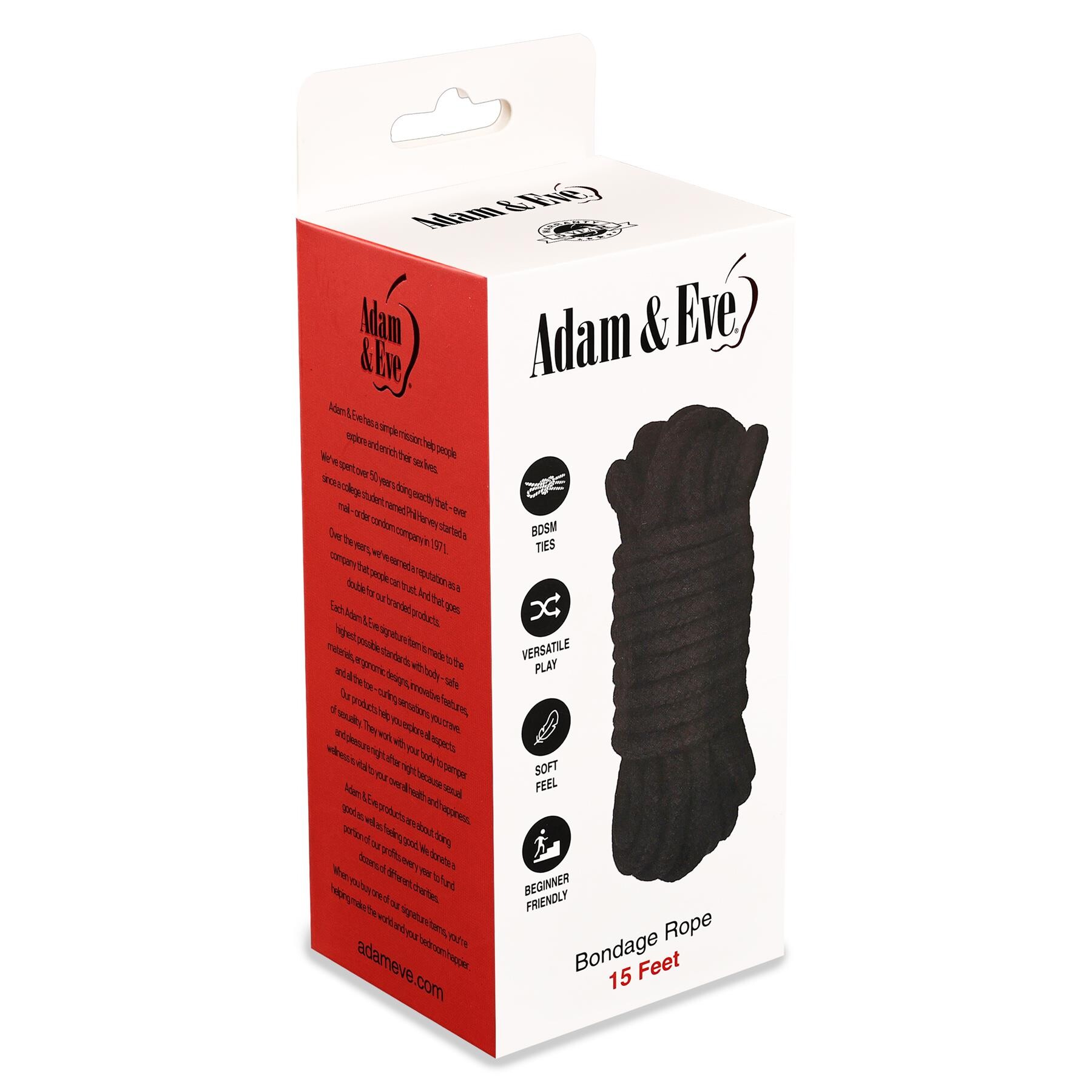 Adam & Eve 15ft Bondage Rope  package