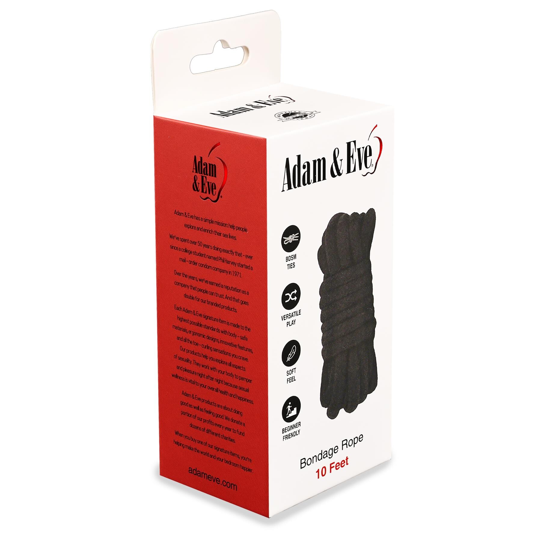 Adam & Eve 10ft Bondage Rope package