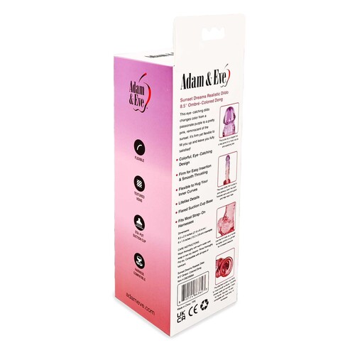 Adam & Eve Sunset Dreams Dildo - Package Shot