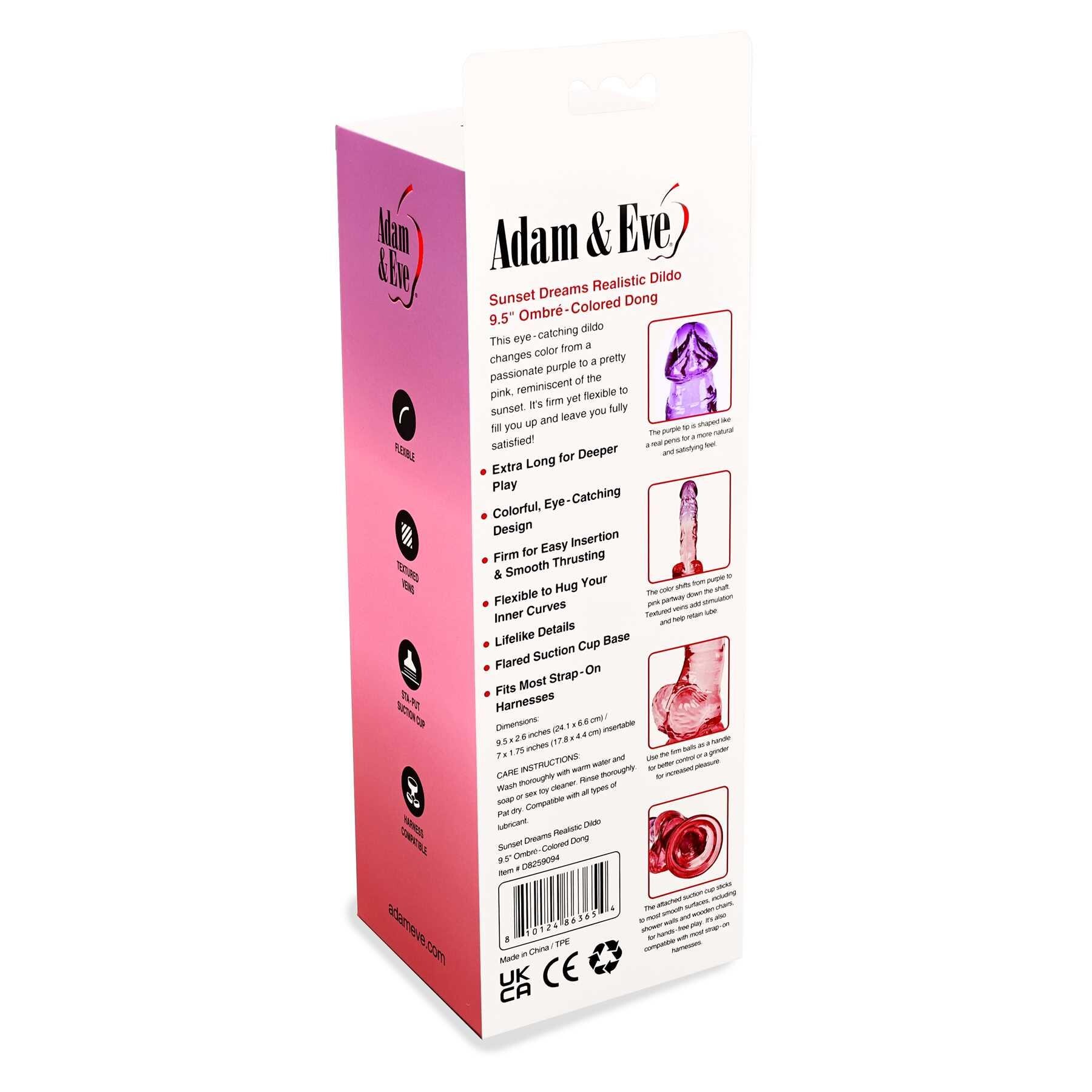 Adam & Eve Sunset Dreams Dildo - Package Shot