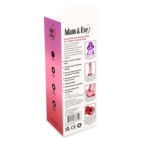 Adam & Eve Sunset Dreams Dildo - Package Shot