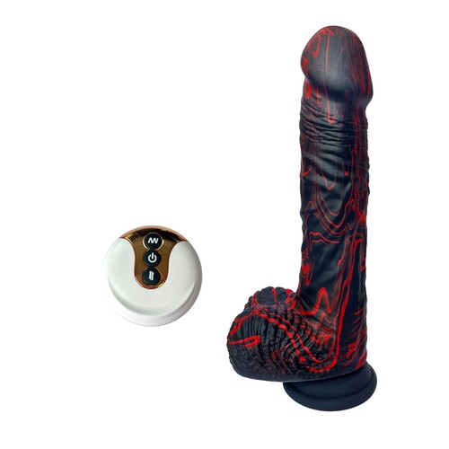 Adam & Eve The Bed Rocker Silicone Thrusting Dildo with Remote