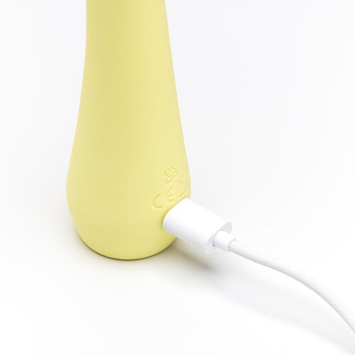 Groovy Glow Ups Bendie G-Spot Vibe - Showing Where Charging Cable is Placed
