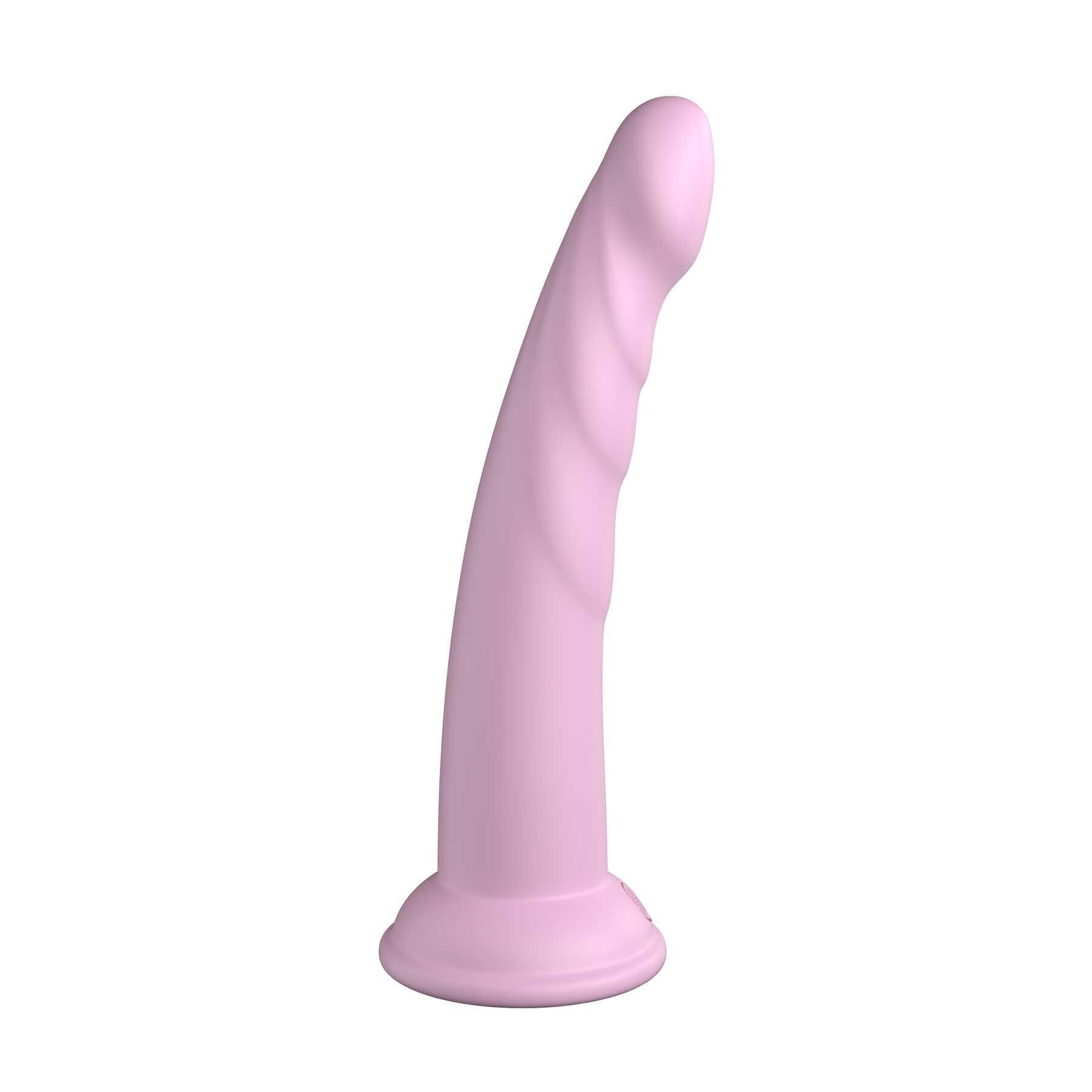 Dillio Platinum Slim 7 Silicone Dildo pink